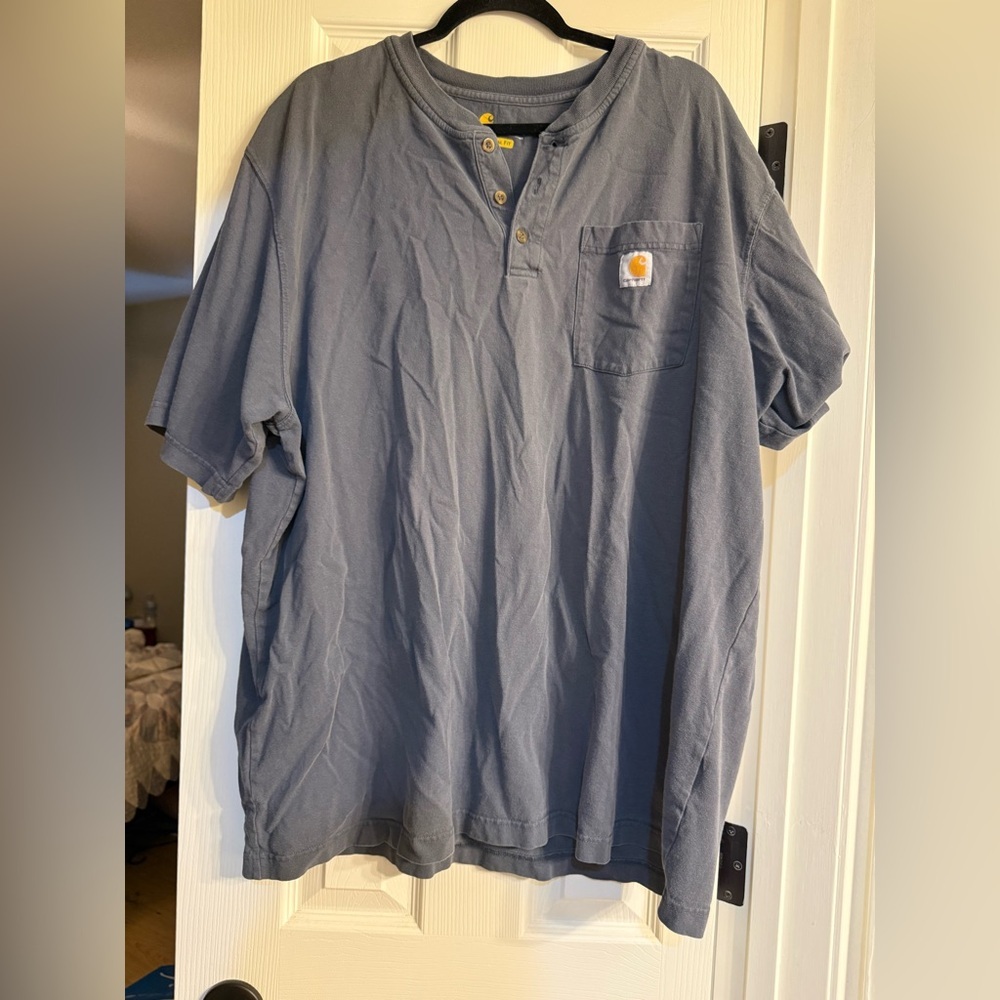 Carhartt Gray Casual Button Down Shirt 2XL
